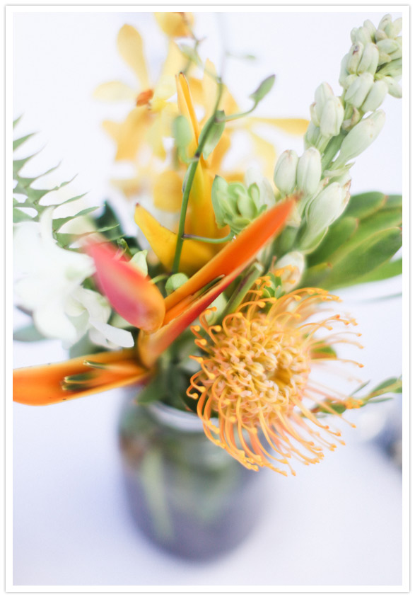 tropical floral centerpieces 