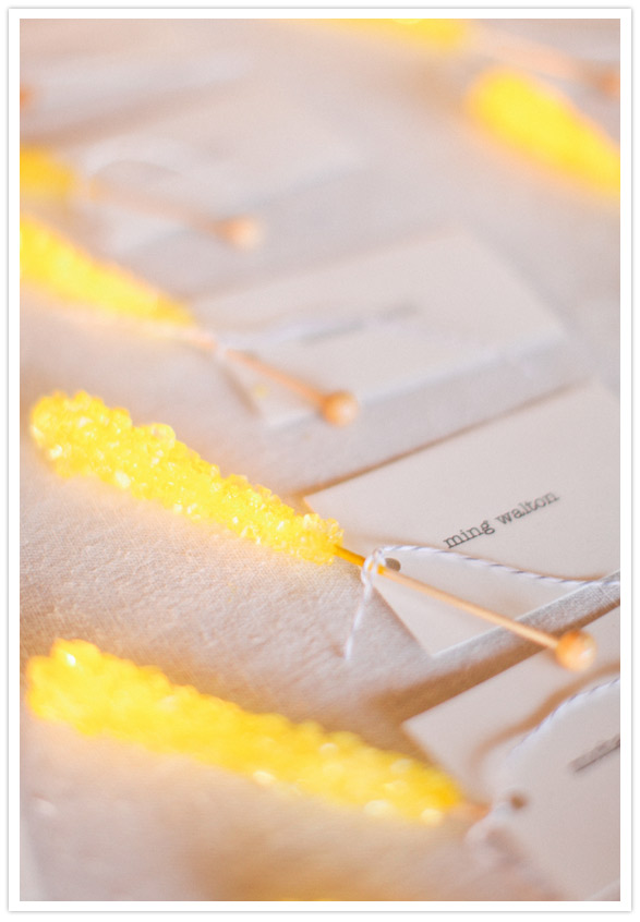 rock candy escort cards photo by http://www.maxandfriends.com