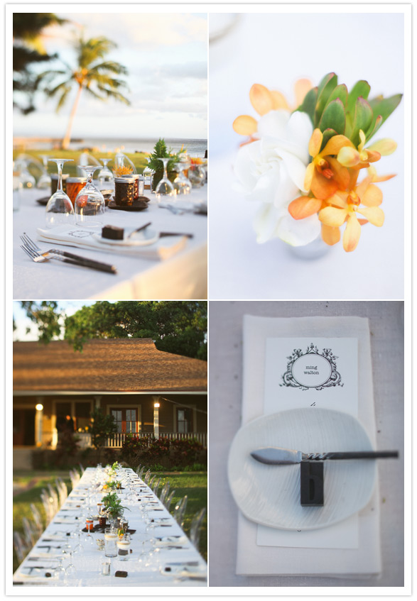 modern maui wedding