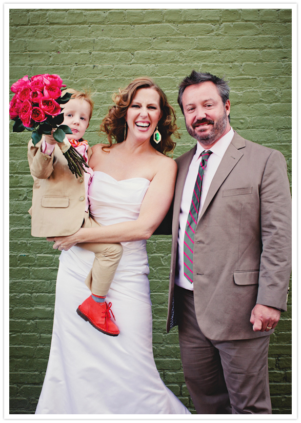 family wedding portrait