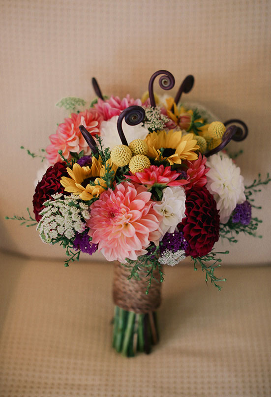 Dahlia wedding bouquet | Photo by Michele M. Waite