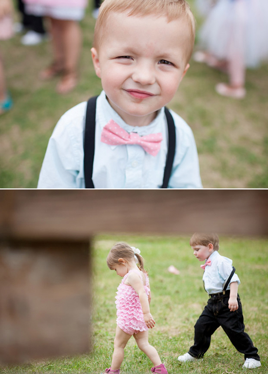 adorable pink mini bow tie and suspenders