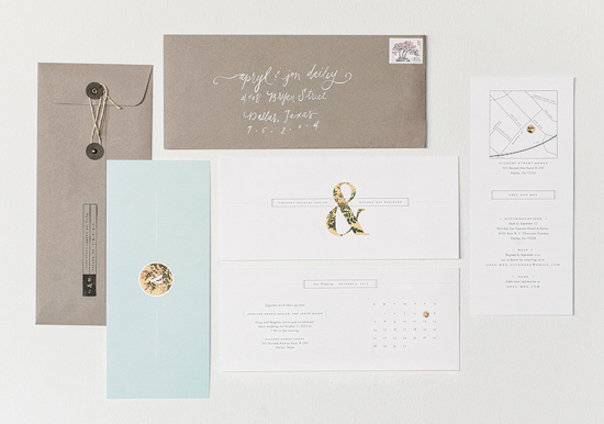 floral font wedding invitations