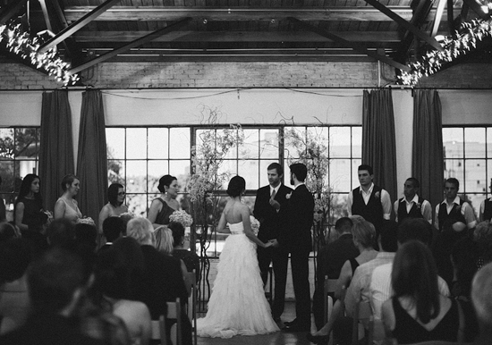 industrial building wedding ceremony