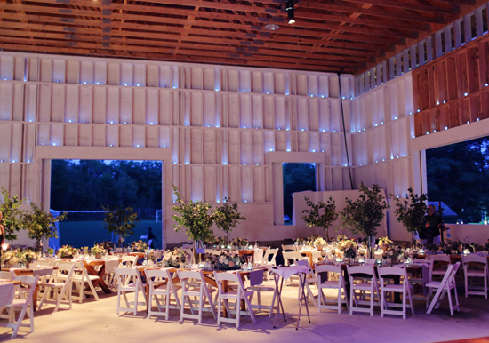 low-lit wedding reception | Photo by Angelica Glass