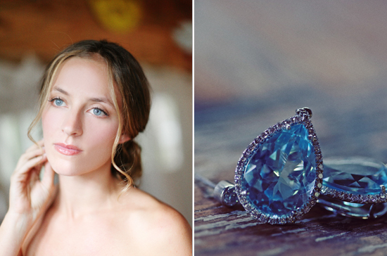 sapphire diamond drop earrings | Photo by Angelica Glass