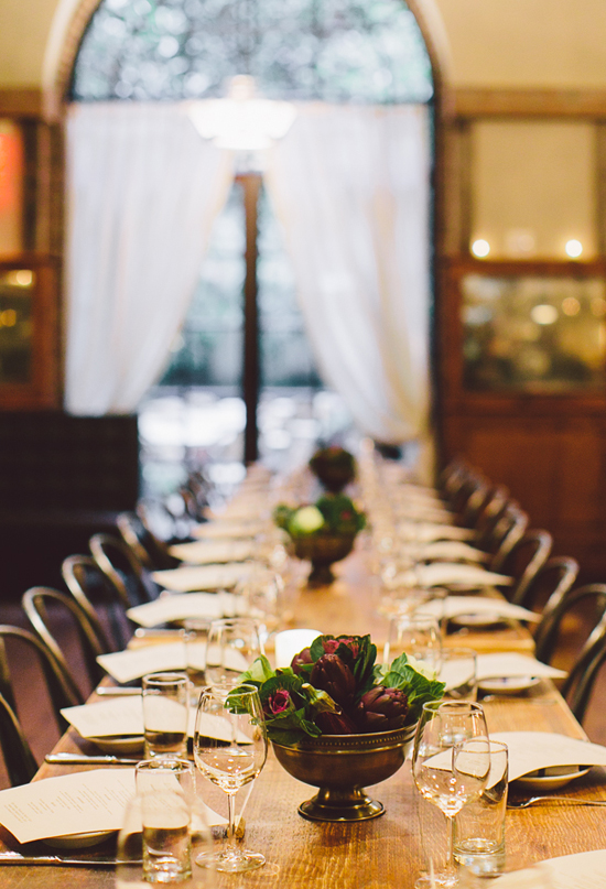 harvest table wedding reception | Photo by Heather Waraksa