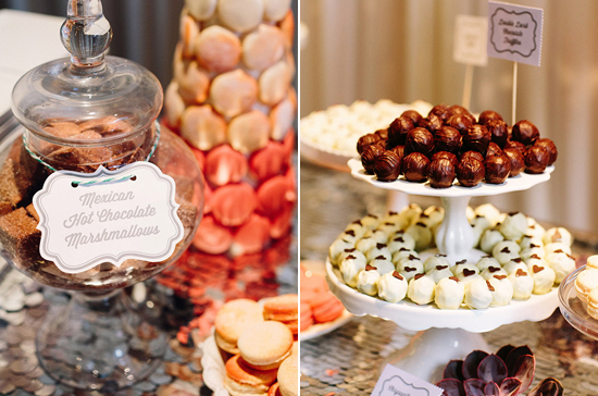 truffles, macarons and marshmallows