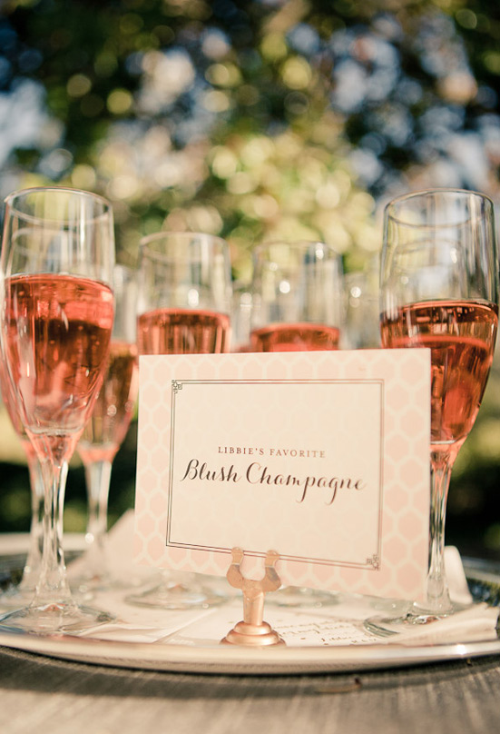 blush champagne cocktails 