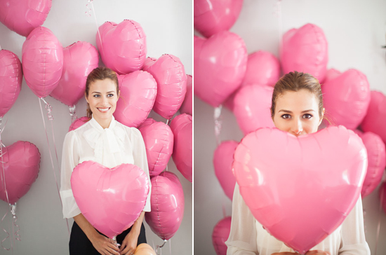 pink, heart-shaped balloons