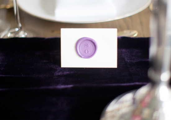 purple wax seal 