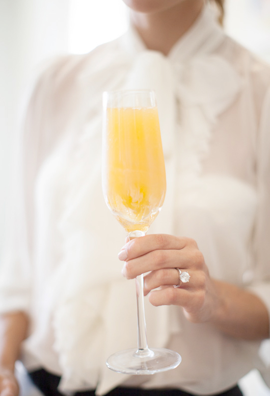 bridal shower brunch mimosas