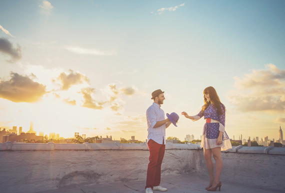 surprise rooftop engagement  | Photo by W.Scott Chester