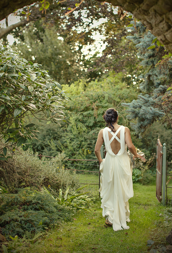 Jenny Packham crossed dress back | Photo by Marianne Taylor