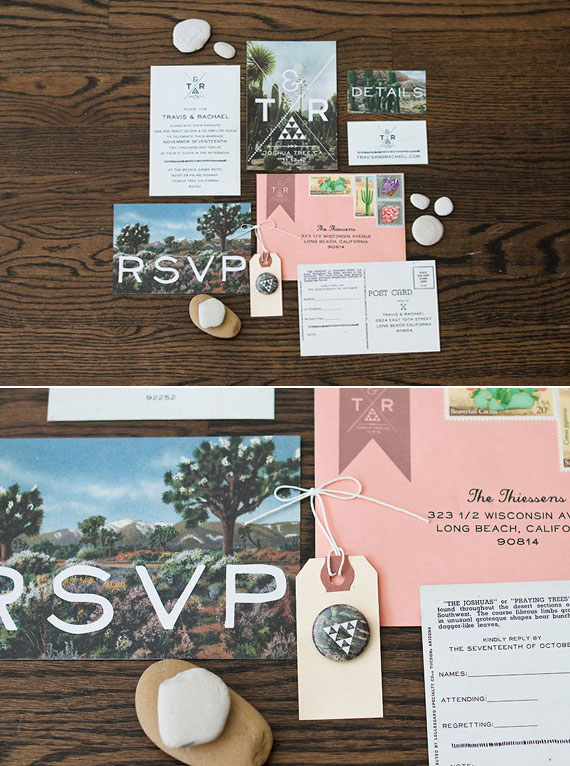 Joshua Tree wedding invite