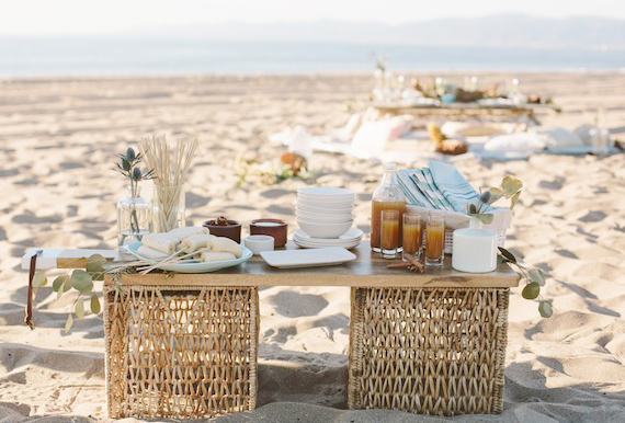 Beachside rehearsal dinner party | 100 Layer Cake