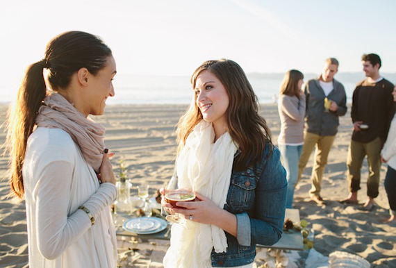 Beach rehearsal dinner party | 100 Layer Cake