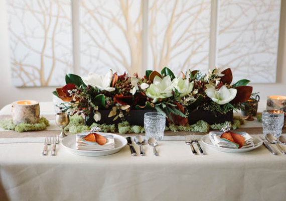 Magnolia wedding decor ideas | 100 Layer Cake