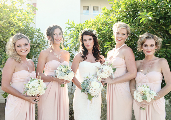 pink Rachel Pally bridesmaid dresses  | Photo by Kimberly Genevieve