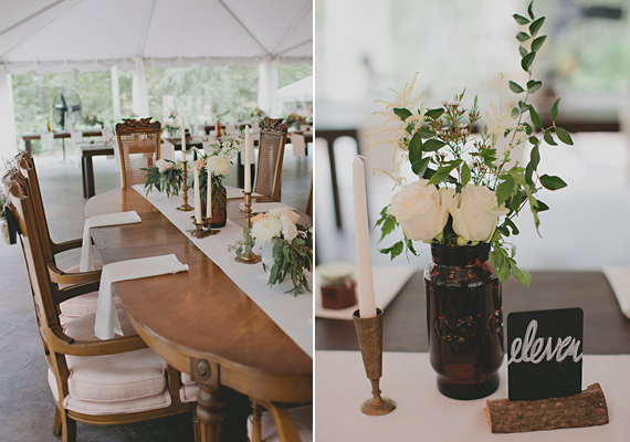 rustic centerpieces | photos by Nicole Roberts | 100 Layer Cake 