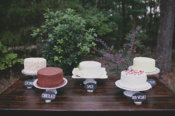 rustic cake table | photos by Nicole Roberts | 100 Layer Cake 