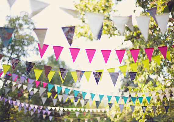 colorful bunting | photo by Brooke Courtney | 100 Layer Cake