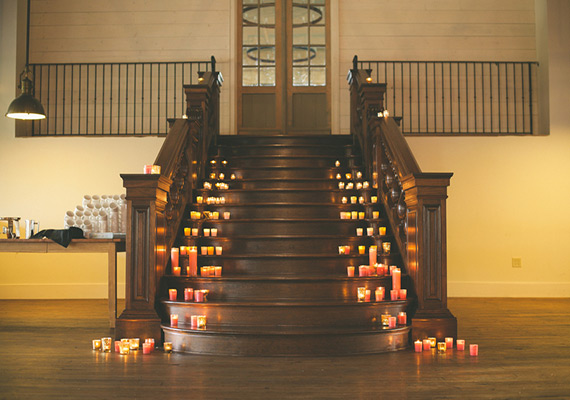 Candle lit entryway | photos by Jason Hales | 100 Layer Cake