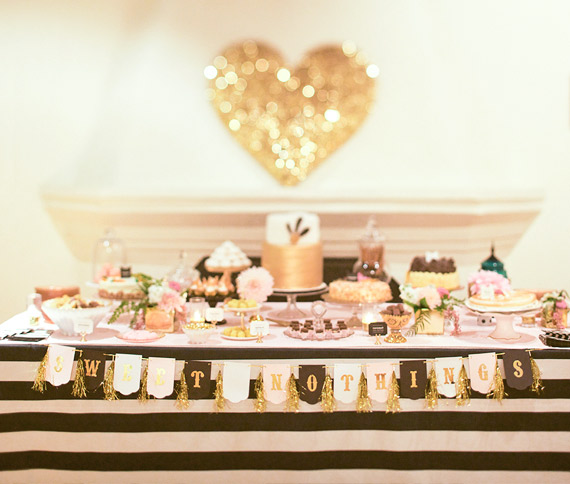 Amanda and Tim's wedding dessert table | 100 Layer Cake
