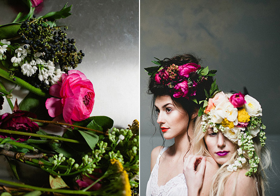 Floral headpieces | 100 Layer Cake