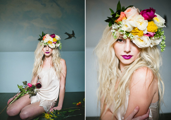 Floral headpieces | 100 Layer Cake