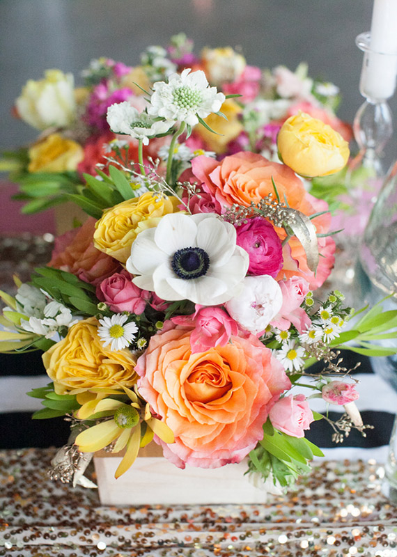 Yellow, pink and orange florals | Photos by Cassandra Castaneda | 100 Layer Cake