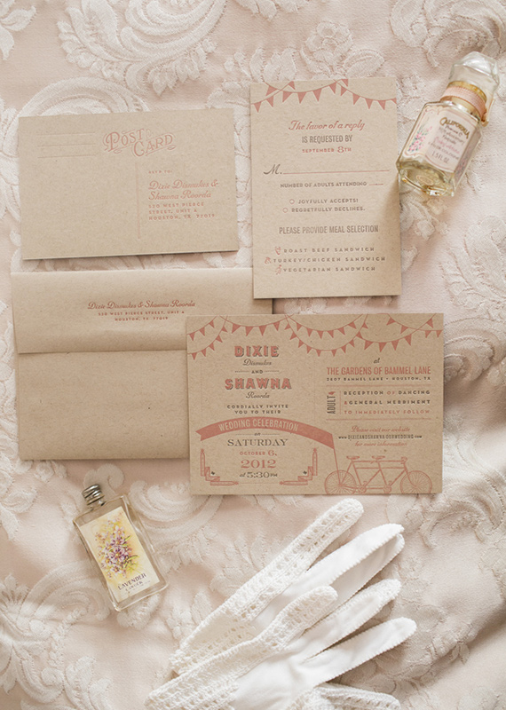 1920s themed wedding invites | photos by Mustard Seed Organic Photography | 100 Layer Cake