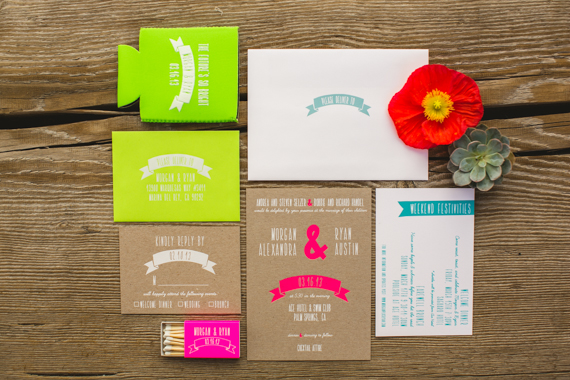 Ace Hotel Palm Springs wedding invites | Photos by EP Love | 100 Layer Cake
