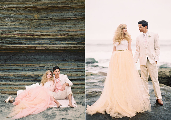 Pink and gold wedding inspiration | photos by Ashley Kelemen | 100 Layer Cake 