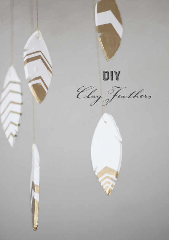 DIY clay feathers | by Kelli Murray | 100 Layer Cake