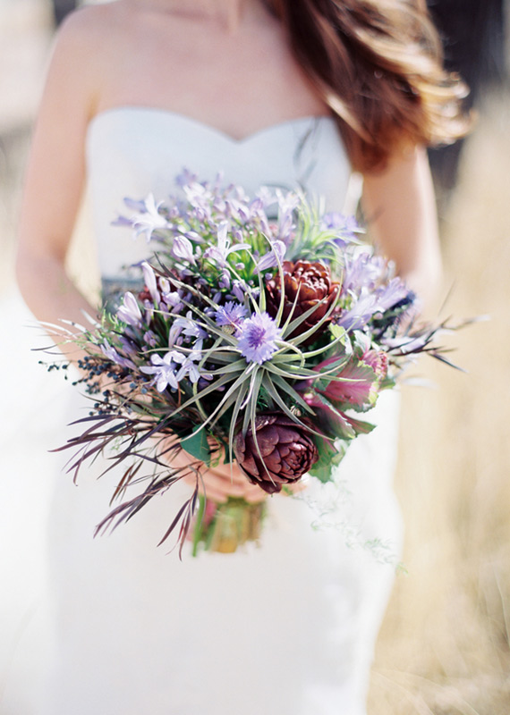Earthy bridal bouquet | DeFiore Photography | 100 Layer Cake 
