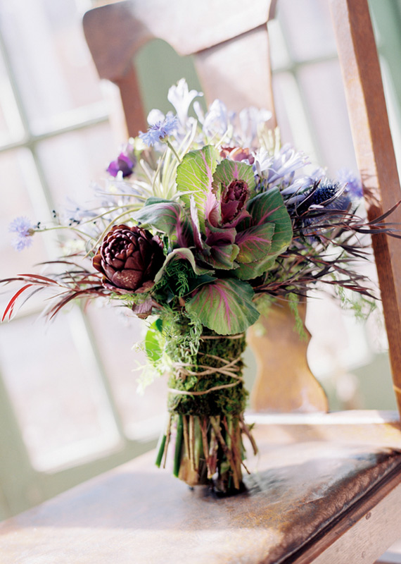 Earthy bridal bouquet | DeFiore Photography | 100 Layer Cake 