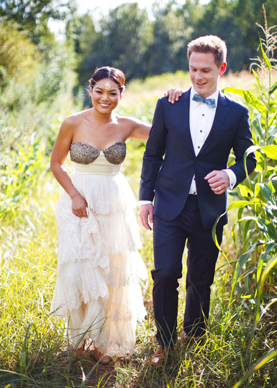 Fleur Wood wedding dress | Photo by Caught the Light | 100 Layer Cake