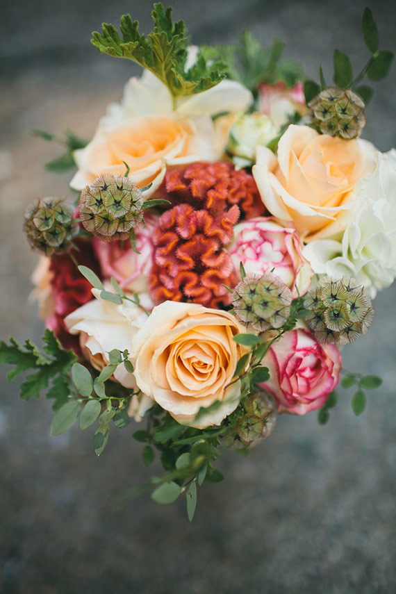 rustic bridal bouquet | photos by Leah Verwey | 100 Layer Cake 
