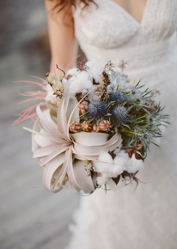 Rustic bridal bouquet | Photo by Kate Harrison | 100 Layer Cake