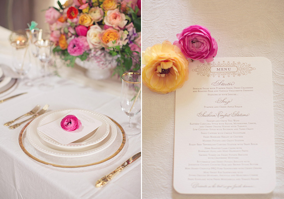 ranunculus place setting | photo by This Love of Yours | 100 Layer Cake