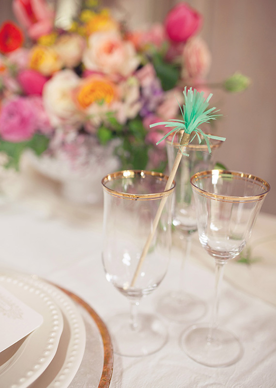 Fringe cocktail stirrer | photo by This Love of Yours | 100 Layer Cake
