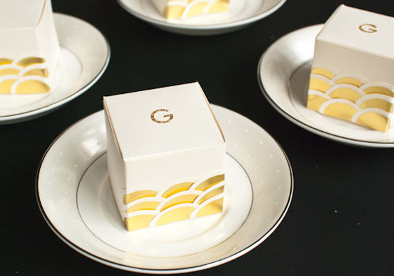 DIY Art Deco style wedding favors | 100 Layer Cake
