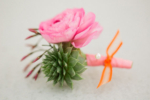  colorful ranunculus boutineers | photos by Apryl Ann | 100 Layer Cake