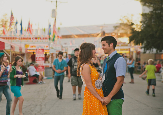 Carnival engagement | Photo by Look Here Photography | 100 Layer Cake