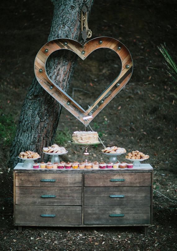 rustic sweets table | photos by Jenny Markham | 100 Layer Cake