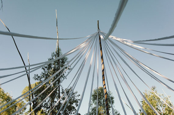 Ribbon tent | Photo by Love Made Visible | 100 Layer Cake