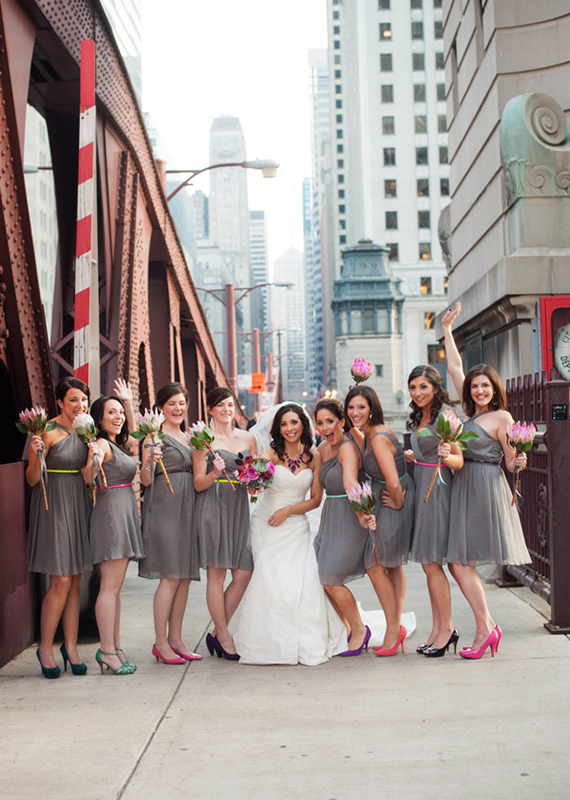 Neon Chicago wedding  | photo by West Loop Studios | 100 Layer Cake