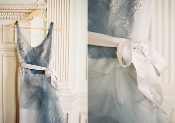 And something blue wedding gown | photo by Jessica Burke | 100 Layer Cake