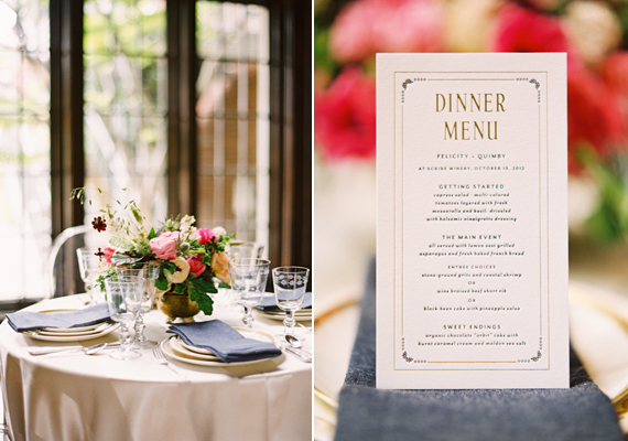 Mae Mae Paperie dinner menu | photo by Jessica Burke | 100 Layer Cake